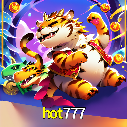 Imagem promocional da hot777 mostrando a plataforma e suas vantagens